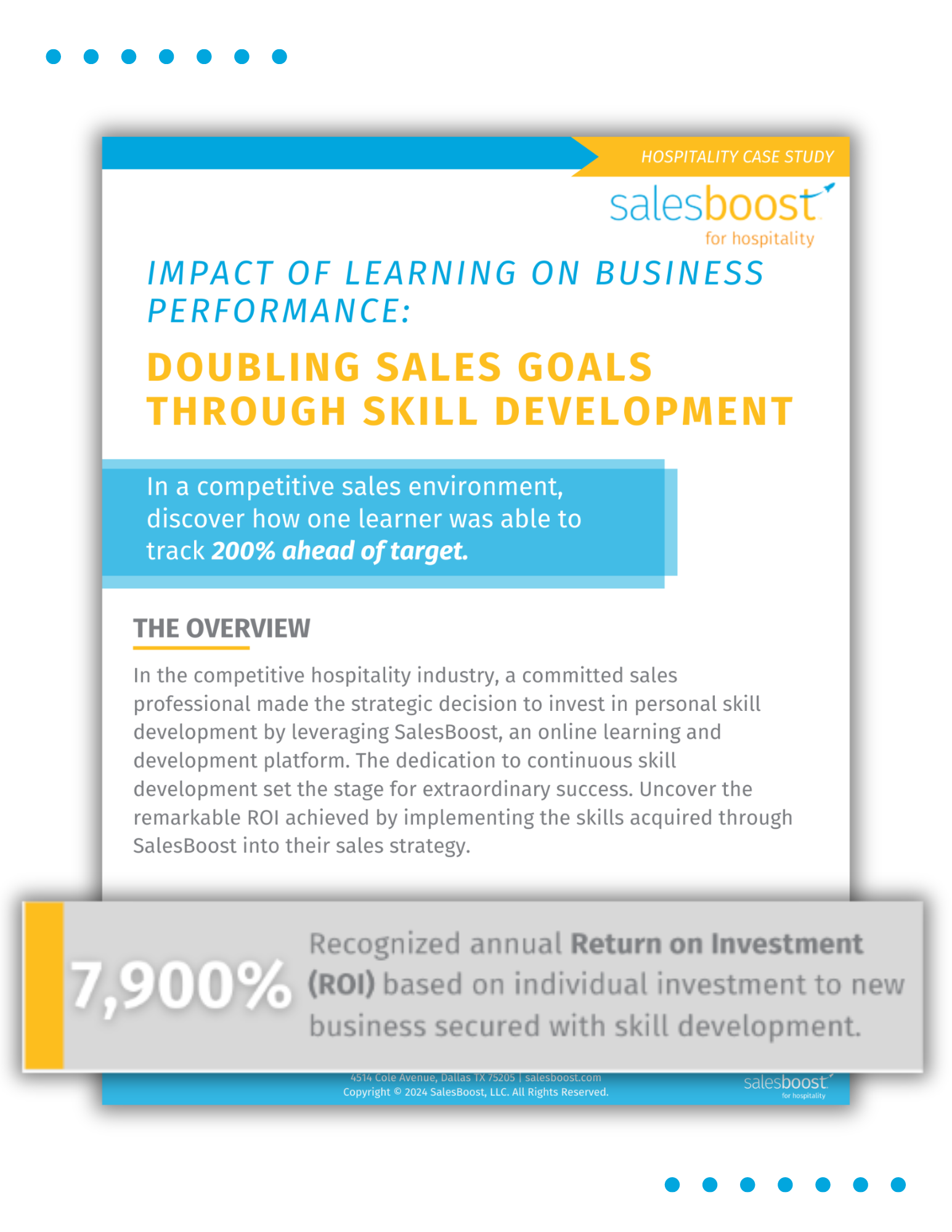 Doubling Sales Goals through Skill Development
